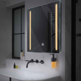 LED Spiegel Quadratisch | Touch-Schalter | Warmweißes Licht - Reyze Seria Salono Model 5